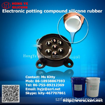 Electronic potting silicone rubber for control module